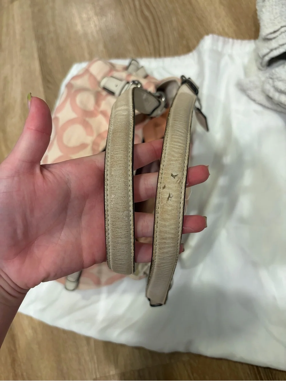 Y2K Coach Baby Pink Shoulder Bag